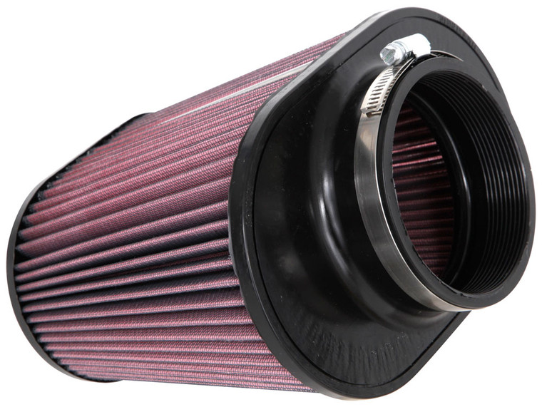 Maximize Horsepower with K & N Oval Tapered Air Filter | Washable Red Cotton Gauze | 9x7x7.5 Inch