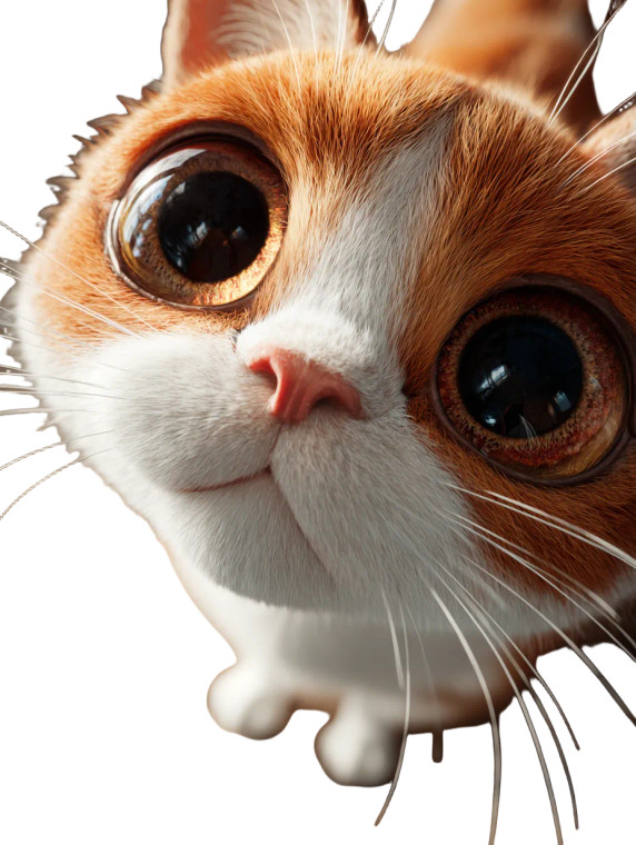 Cute Cartoon Cat V18 Vinyl Car Decal Sticker – Waterproof & UV-Resistant 