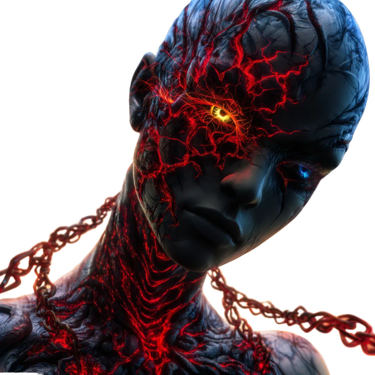 Cybernetic Corruption Vinyl Car Decal Sticker – Waterproof & UV-Resistant 