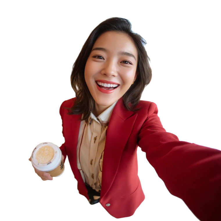 Selfie With Coffee Vinyl Car Decal Sticker – Waterproof & UV-Resistant 