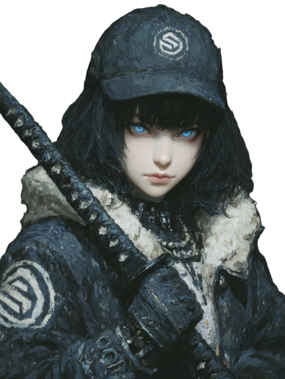 Anime Cyber Samurai Vinyl Car Decal Sticker – Waterproof & UV-Resistant 