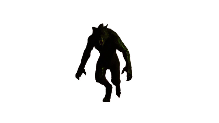 Attacking Werewolf Silhouette Vinyl Car Decal Sticker – Waterproof & UV-Resistant 