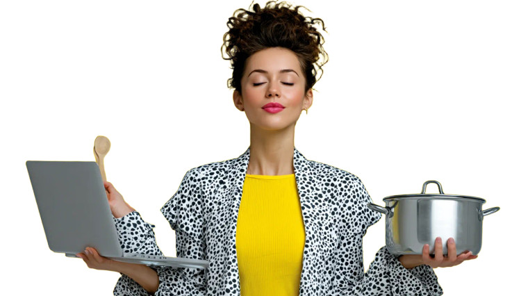 Busy Mom Multitasking V2 Vinyl Car Decal Sticker – Waterproof & UV-Resistant 