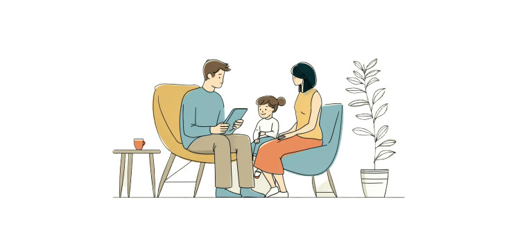 Family Tablet Time Vinyl Car Decal Sticker – Waterproof & UV-Resistant 