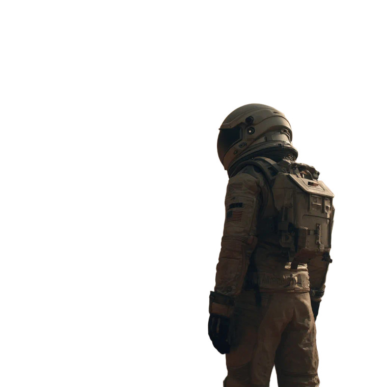 Mars Astronaut V3 Vinyl Car Decal Sticker – Waterproof & UV-Resistant 