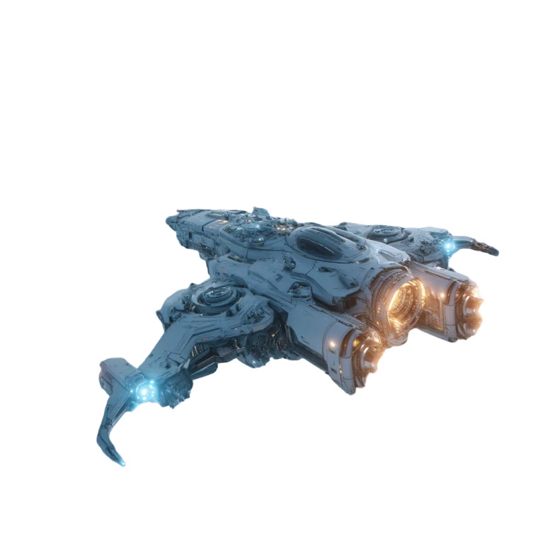 Futuristic Spaceship Approach Vinyl Car Decal Sticker – Waterproof & UV-Resistant 