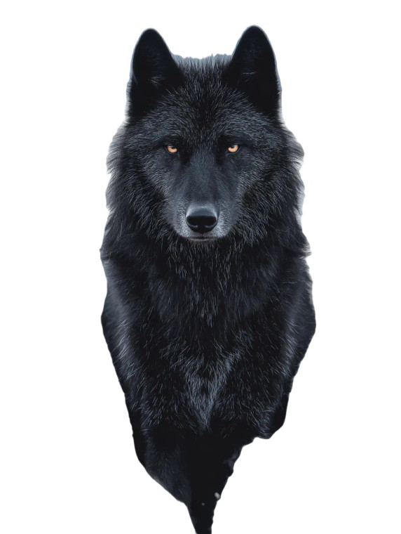 Proud Black Wolf V2 Vinyl Car Decal Sticker – Waterproof & UV-Resistant 