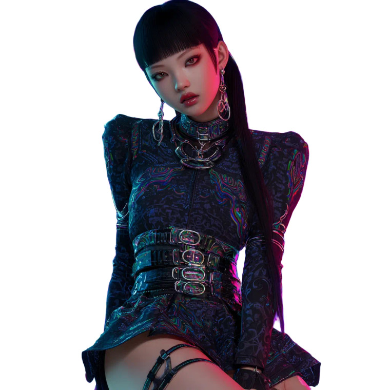 Cyberpunk K-Pop Idol Vinyl Car Decal Sticker – Waterproof & UV-Resistant 