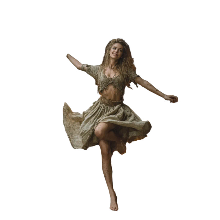 Baba Yaga Dancer Vinyl Car Decal Sticker – Waterproof & UV-Resistant 
