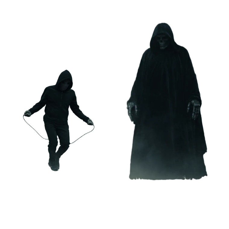 Grim Reaper'S Chase Vinyl Car Decal Sticker – Waterproof & UV-Resistant 