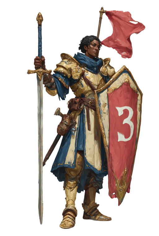 Fantasy Fighter Art Vinyl Car Decal Sticker – Waterproof & UV-Resistant 