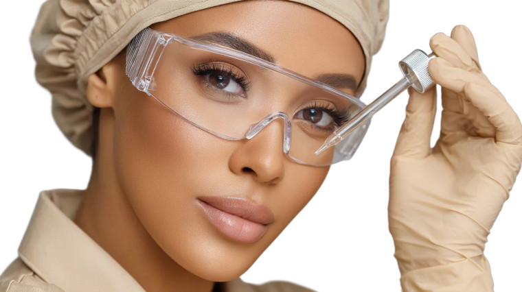 Female Scientist V2 Vinyl Car Decal Sticker – Waterproof & UV-Resistant 