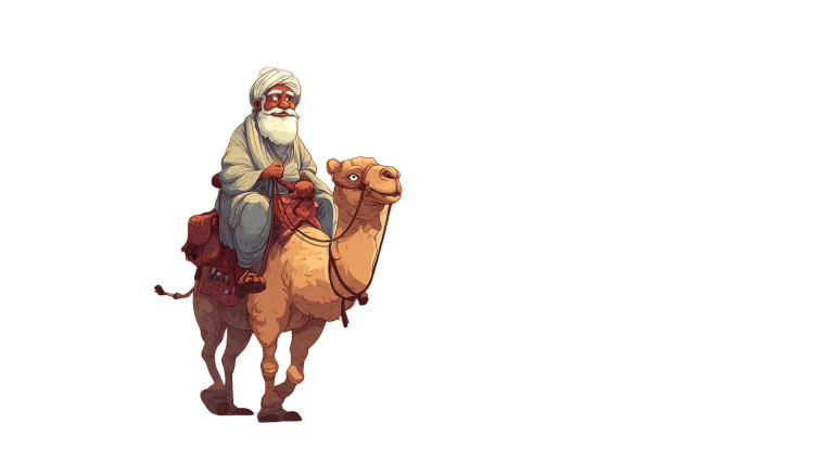 Nomadic Elder Riding Vinyl Car Decal Sticker – Waterproof & UV-Resistant 