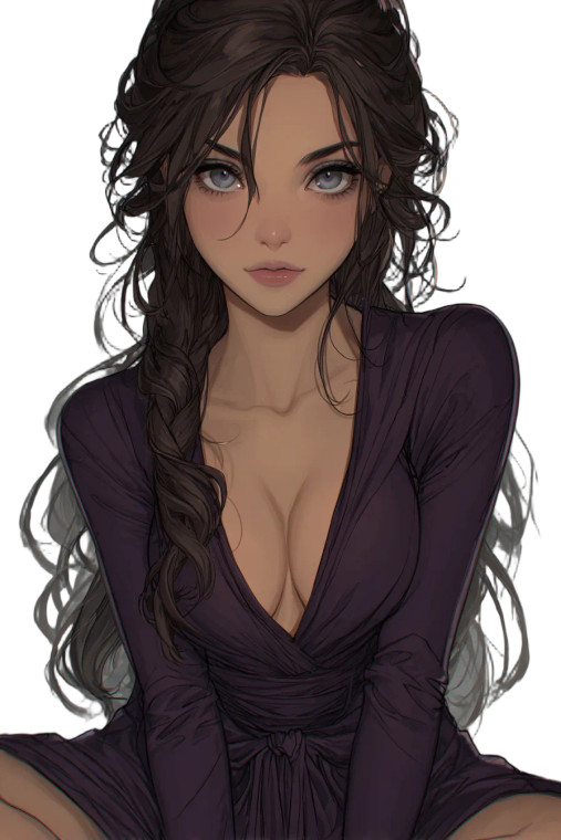 Beautiful Woman Avatar Vinyl Car Decal Sticker – Waterproof & UV-Resistant 