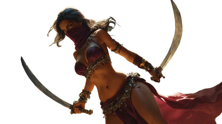 Warrior Woman Fighting Vinyl Car Decal Sticker – Waterproof & UV-Resistant 
