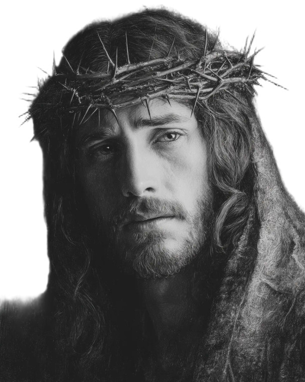 Divine Jesus Portrait V10 Vinyl Car Decal Sticker – Waterproof & UV-Resistant 