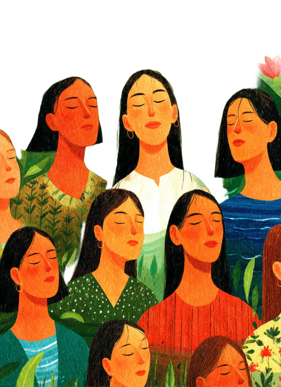 Diverse Floating Faces Vinyl Car Decal Sticker – Waterproof & UV-Resistant 