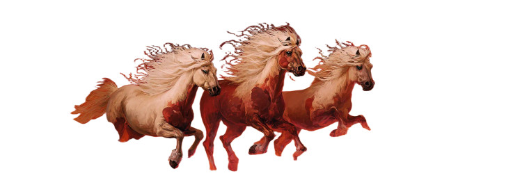 Sky Galloping Horses Vinyl Car Decal Sticker – Waterproof & UV-Resistant 