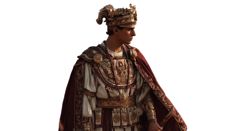 Roman Emperor Justinian Vinyl Car Decal Sticker – Waterproof & UV-Resistant 