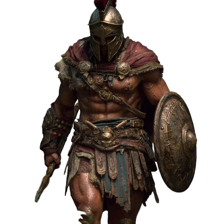 Muscular Spartan Vinyl Car Decal Sticker – Waterproof & UV-Resistant 