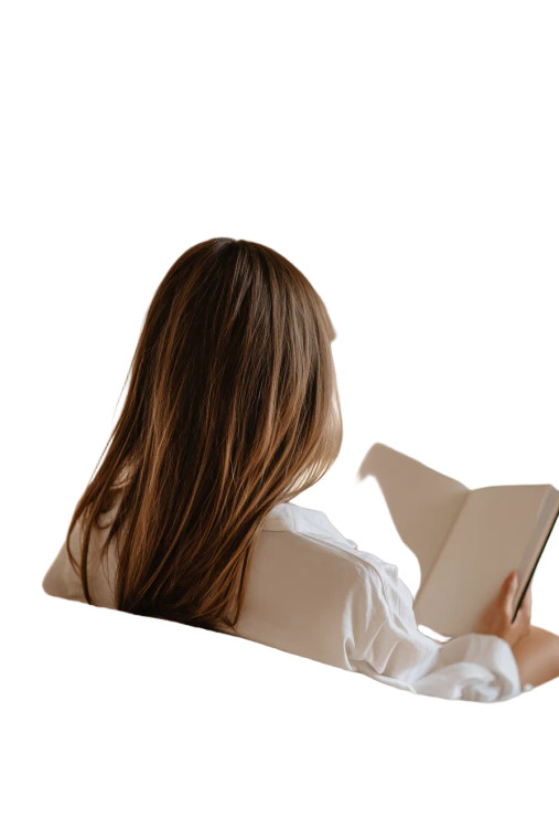 Relaxed Woman Sitting V3 Vinyl Car Decal Sticker – Waterproof & UV-Resistant 