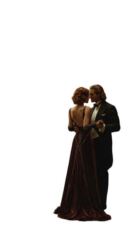 Dancing Couple Waltz Vinyl Car Decal Sticker – Waterproof & UV-Resistant 