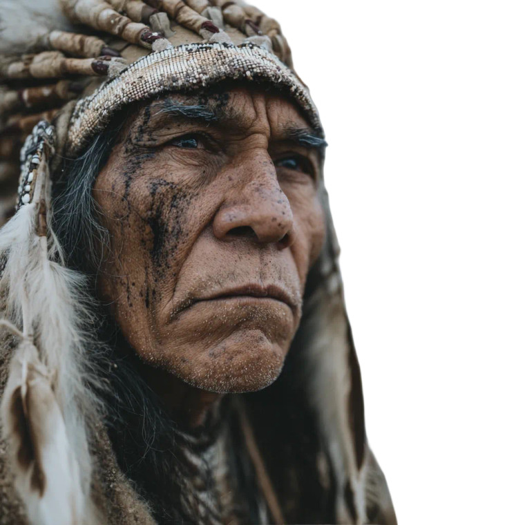 Native American Chief V2 Vinyl Car Decal Sticker – Waterproof & UV-Resistant 