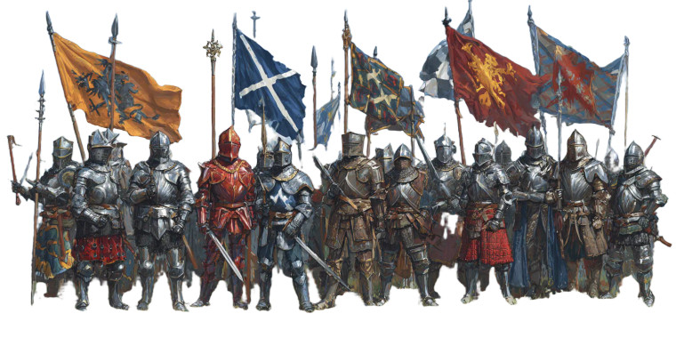 Medieval Knights Art Vinyl Car Decal Sticker – Waterproof & UV-Resistant 