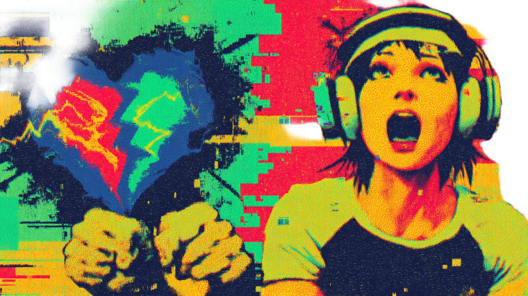 Defiant Glitch Girl Vinyl Car Decal Sticker – Waterproof & UV-Resistant 