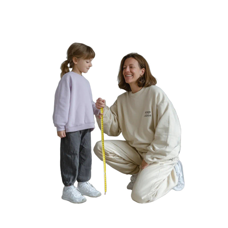 Mom Measuring Child Vinyl Car Decal Sticker – Waterproof & UV-Resistant 