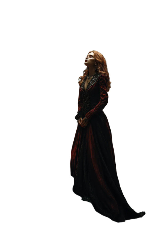 Red-Haired Vampire V2 Vinyl Car Decal Sticker – Waterproof & UV-Resistant 