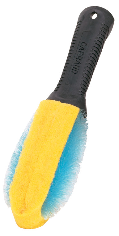 Ultimate Wheel Brush | Grip Tech  | Deluxe Soft Bristle | Rubber Handle