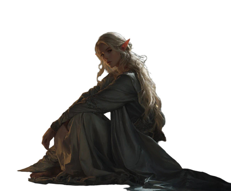 Blonde Elf Female Vinyl Car Decal Sticker – Waterproof & UV-Resistant 