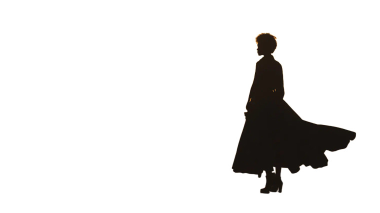 Fashion Model Silhouette Vinyl Car Decal Sticker – Waterproof & UV-Resistant 