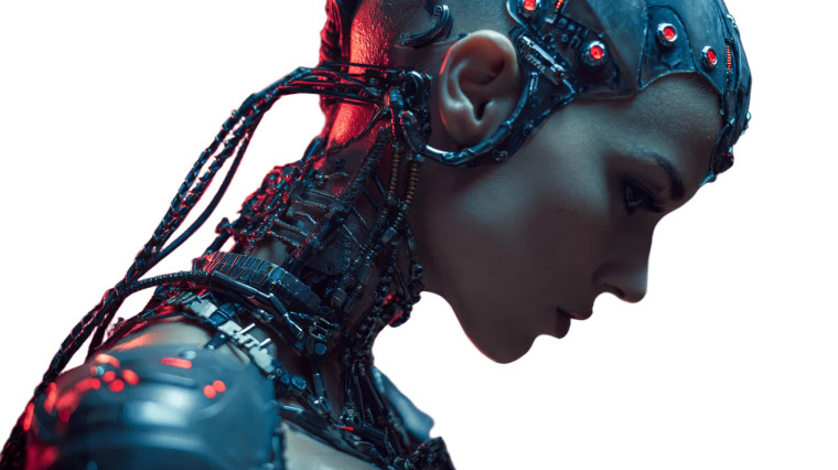 Tactical Cyborg Vinyl Car Decal Sticker – Waterproof & UV-Resistant 