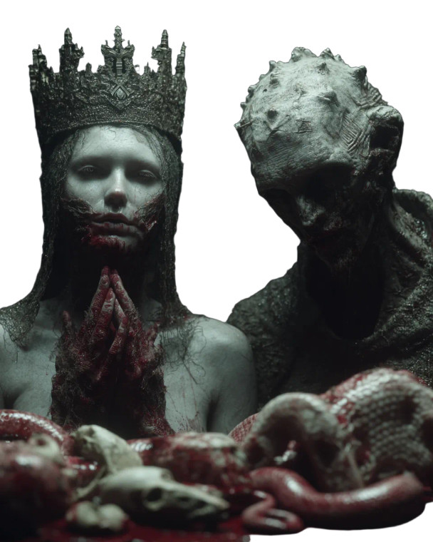 Surreal Baroque Figures V2 Vinyl Car Decal Sticker – Waterproof & UV-Resistant 