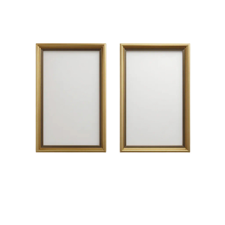 Golden Frames Vinyl Car Decal Sticker – Waterproof & UV-Resistant 