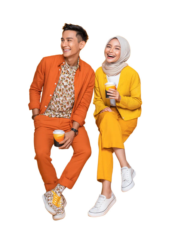 Stylish Malay Couple V2 Vinyl Car Decal Sticker – Waterproof & UV-Resistant 