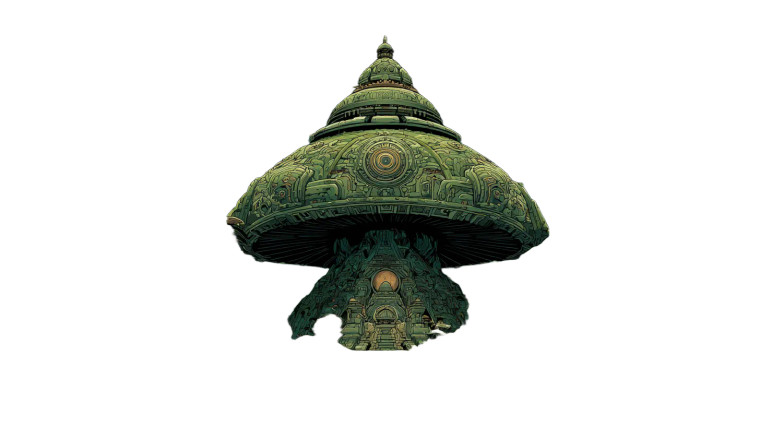 Alien God Mushroom Vinyl Car Decal Sticker – Waterproof & UV-Resistant 