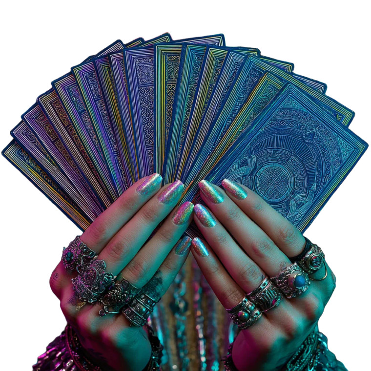 Mystical Tarot Hands Vinyl Car Decal Sticker – Waterproof & UV-Resistant 