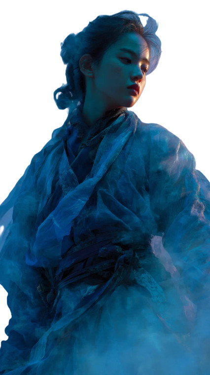 Wuxia Dancer Portrait Vinyl Car Decal Sticker – Waterproof & UV-Resistant 