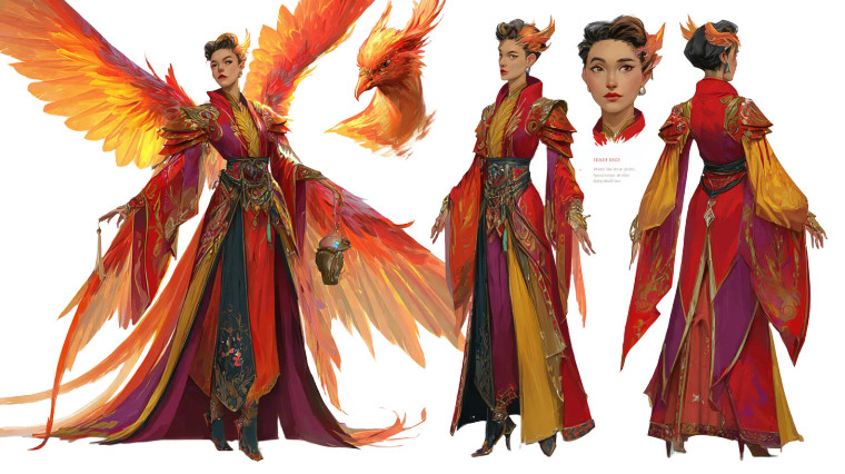 Phoenix Winged Woman V3 Vinyl Car Decal Sticker – Waterproof & UV-Resistant 