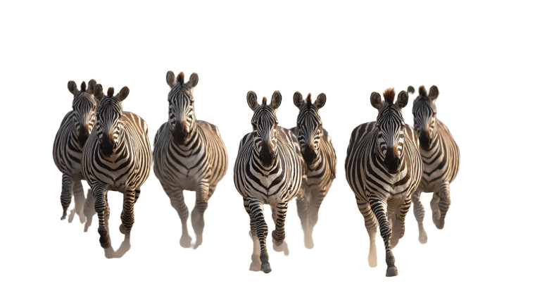 Wild Zebra Stampede Vinyl Car Decal Sticker – Waterproof & UV-Resistant 