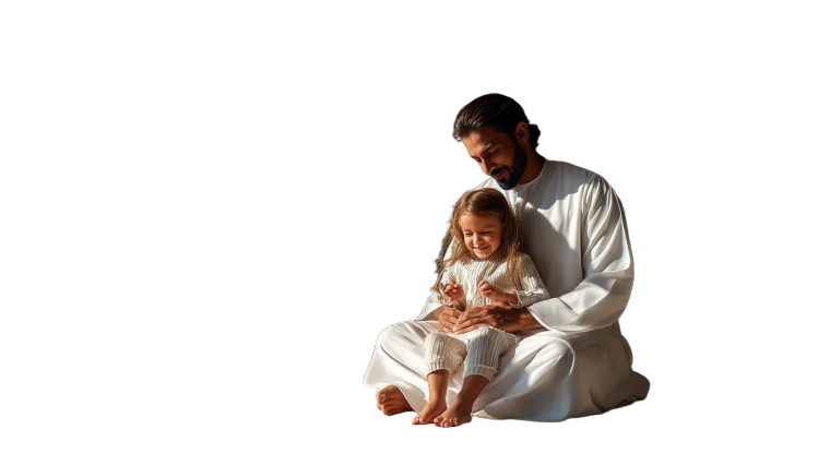 Emirati Family Moment Vinyl Car Decal Sticker – Waterproof & UV-Resistant 