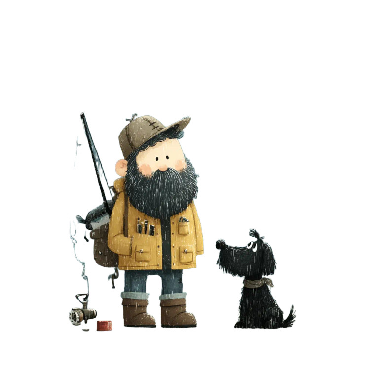 Bearded Tuna Fishing Vinyl Car Decal Sticker – Waterproof & UV-Resistant 