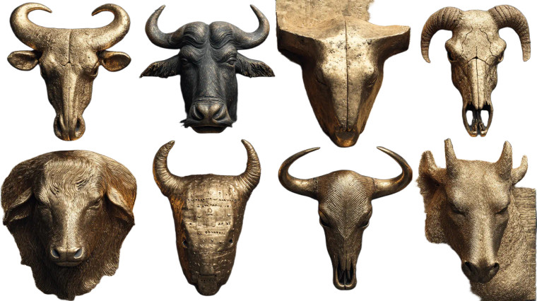 Golden Wildebeest Icons Vinyl Car Decal Sticker – Waterproof & UV-Resistant 