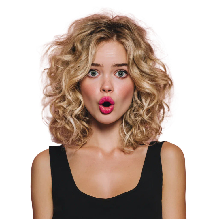 Surprised Blonde Woman V2 Vinyl Car Decal Sticker – Waterproof & UV-Resistant 