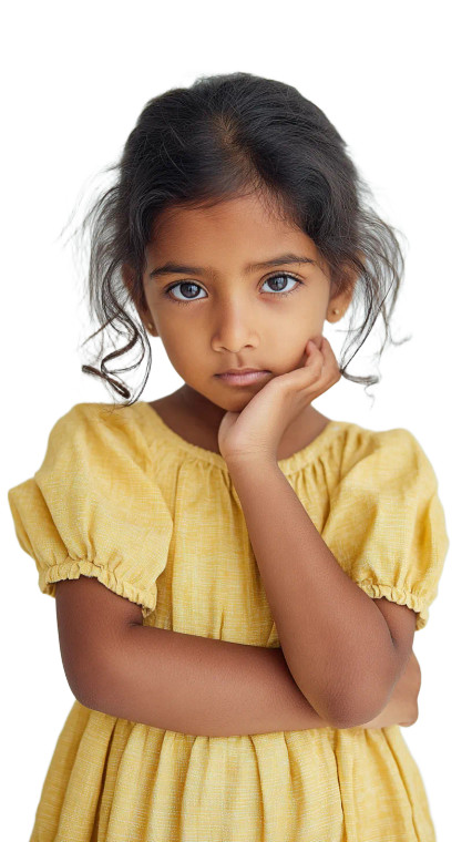Indian Girl Portrait V5 Vinyl Car Decal Sticker – Waterproof & UV-Resistant 