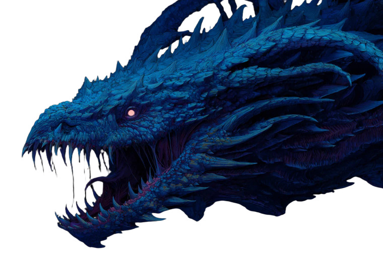 Abyssal Serpent Monster Vinyl Car Decal Sticker – Waterproof & UV-Resistant 