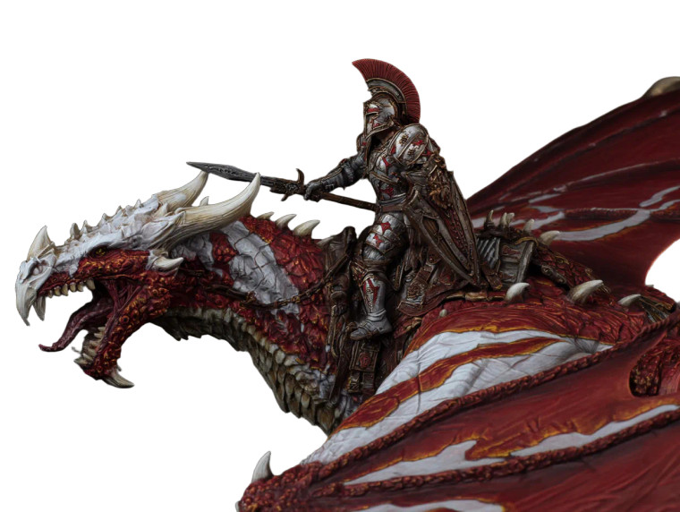 Spartan Dragon-Rider Vinyl Car Decal Sticker – Waterproof & UV-Resistant 